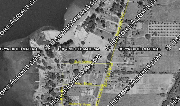 Reids Pavilion (Reids Casino) - 1955 Aerial (newer photo)